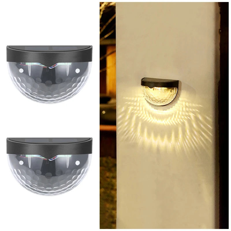 Solar Wall Lamp, Outdoor Waterproof for Yard, Garage, Garden, Porch, Fence, Driveway, Railing