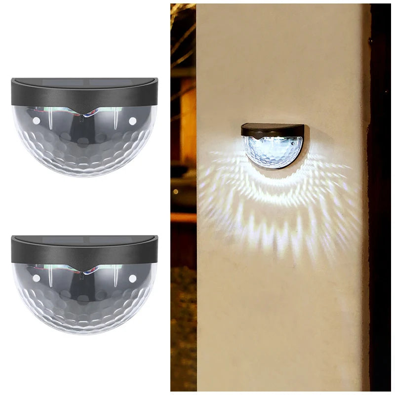 Solar Wall Lamp, Outdoor Waterproof for Yard, Garage, Garden, Porch, Fence, Driveway, Railing