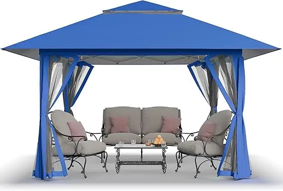 13x13 Pop Up Outdoor Gazebo, Canopy Tent for Backyard & Patio