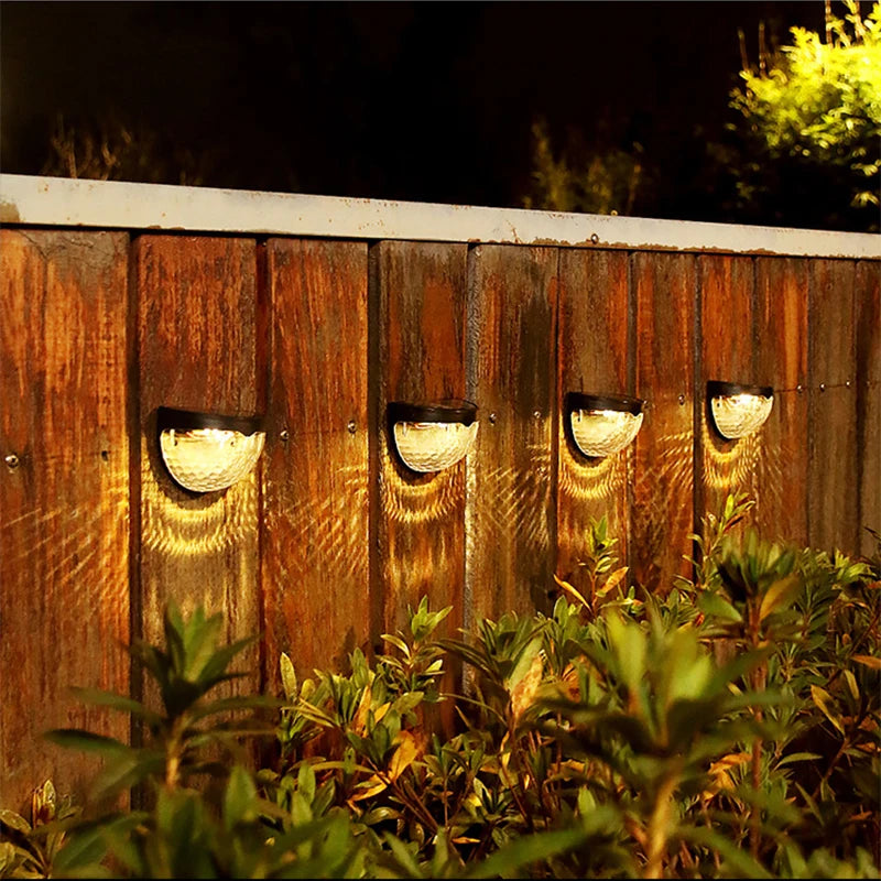 Solar Wall Lamp, Outdoor Waterproof for Yard, Garage, Garden, Porch, Fence, Driveway, Railing