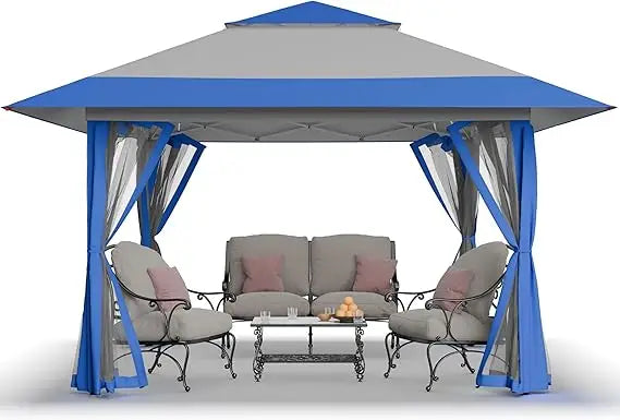 13x13 Pop Up Outdoor Gazebo, Canopy Tent for Backyard & Patio