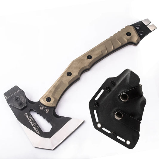 Touris Axe Hatchet Tactical  Multifunctional Hunting Tools, Tomahawk Hammer