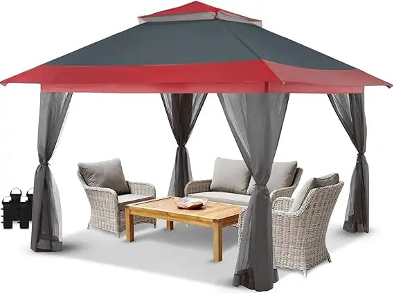 13x13 Pop Up Outdoor Gazebo, Canopy Tent for Backyard & Patio