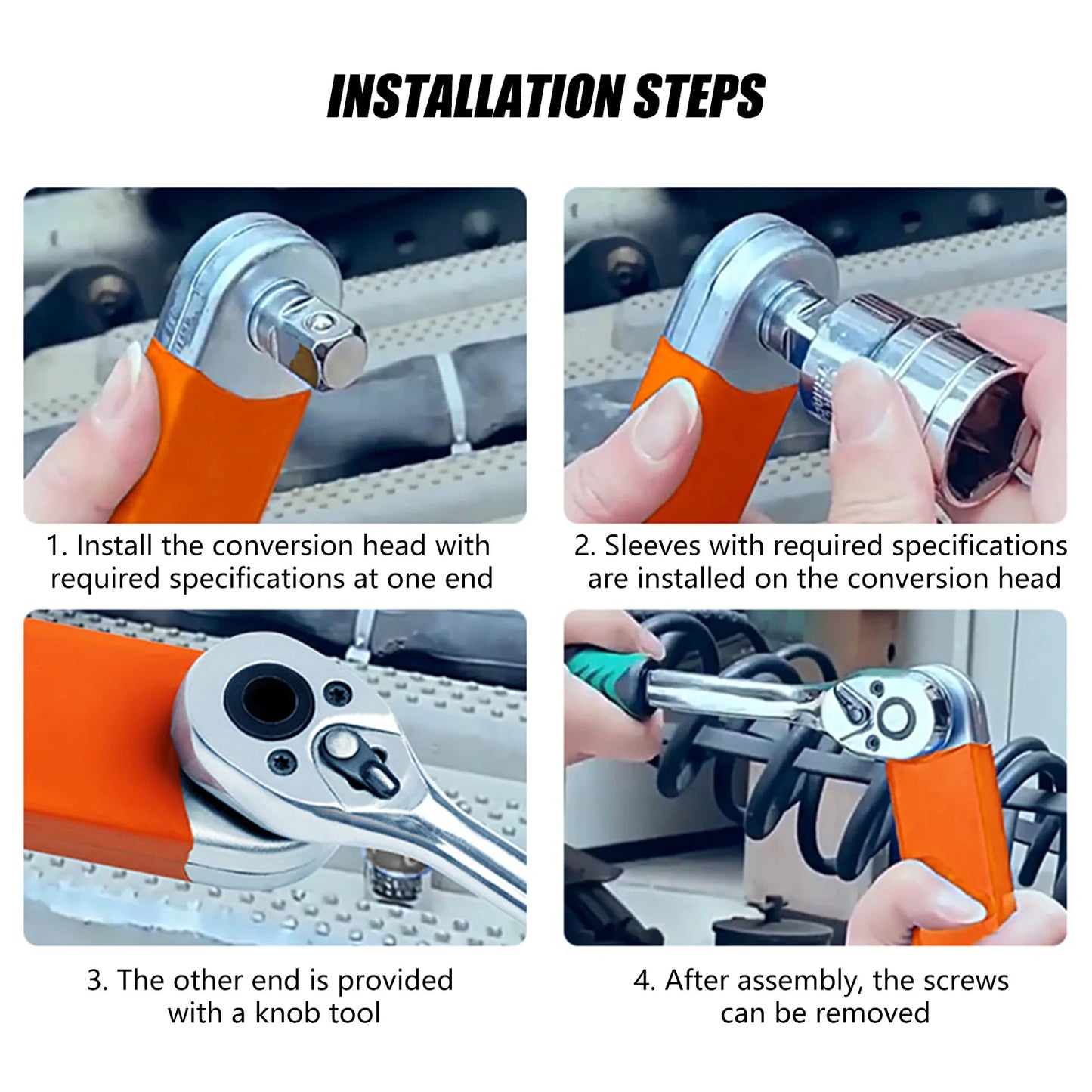 Professional Drive Ratchet Wrench. A Household Multifunctional Repair Tool