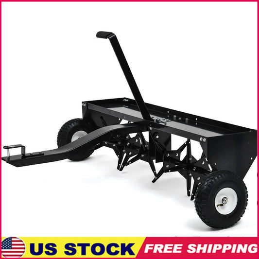 40 Inch Heavy Duty Steel Spike Lawn Aerator Tow Plug