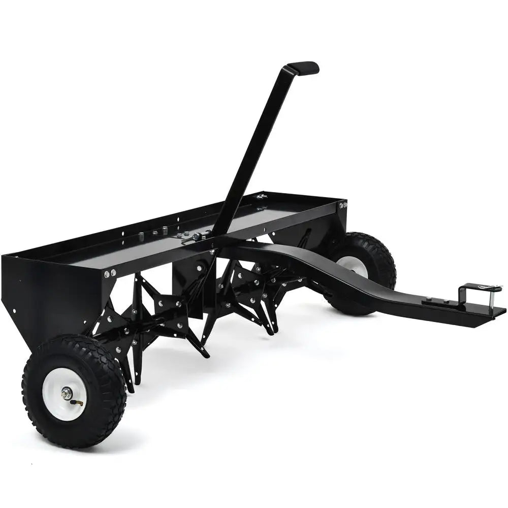 40 Inch Heavy Duty Steel Spike Lawn Aerator Tow Plug