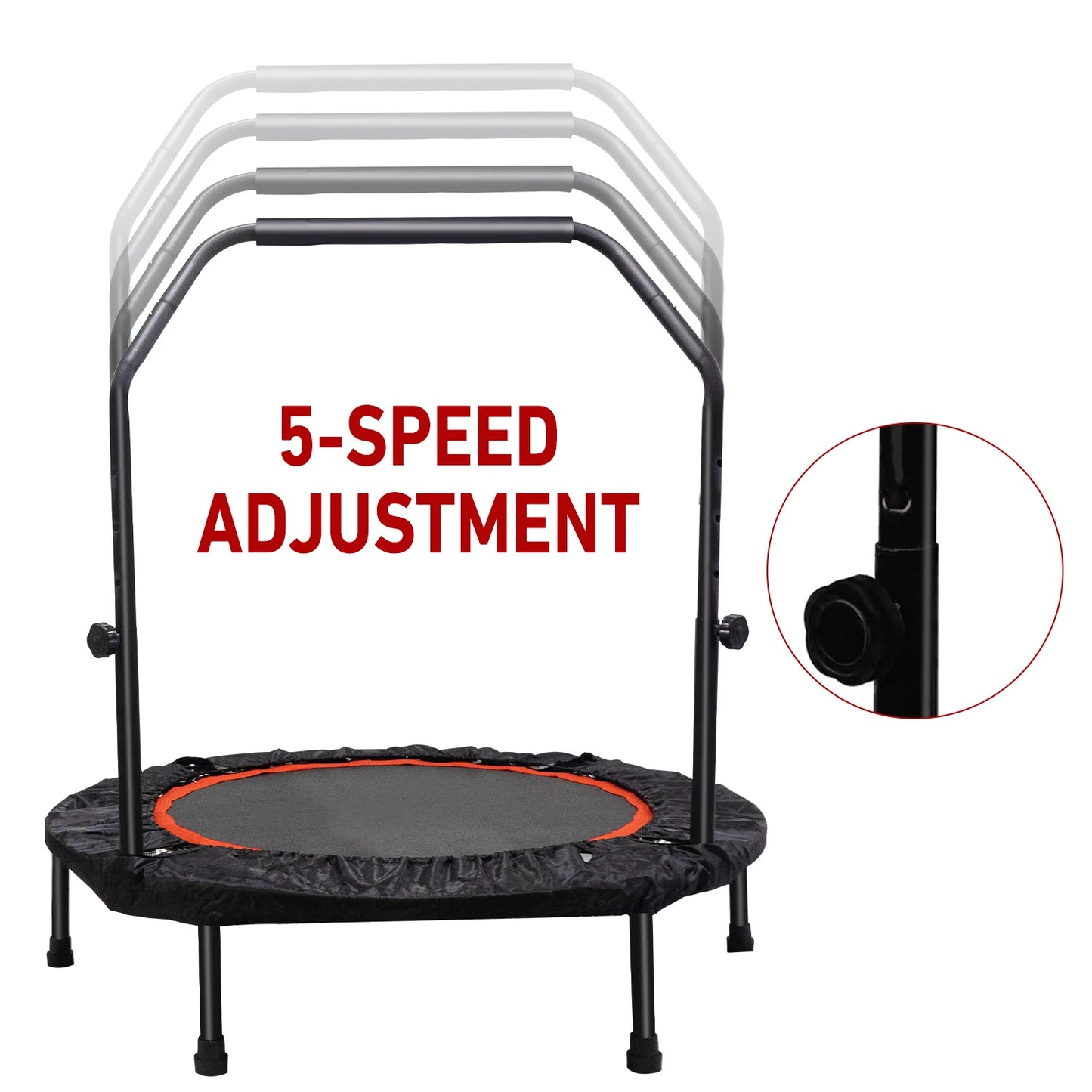 folding trampoline mini fitness with handle