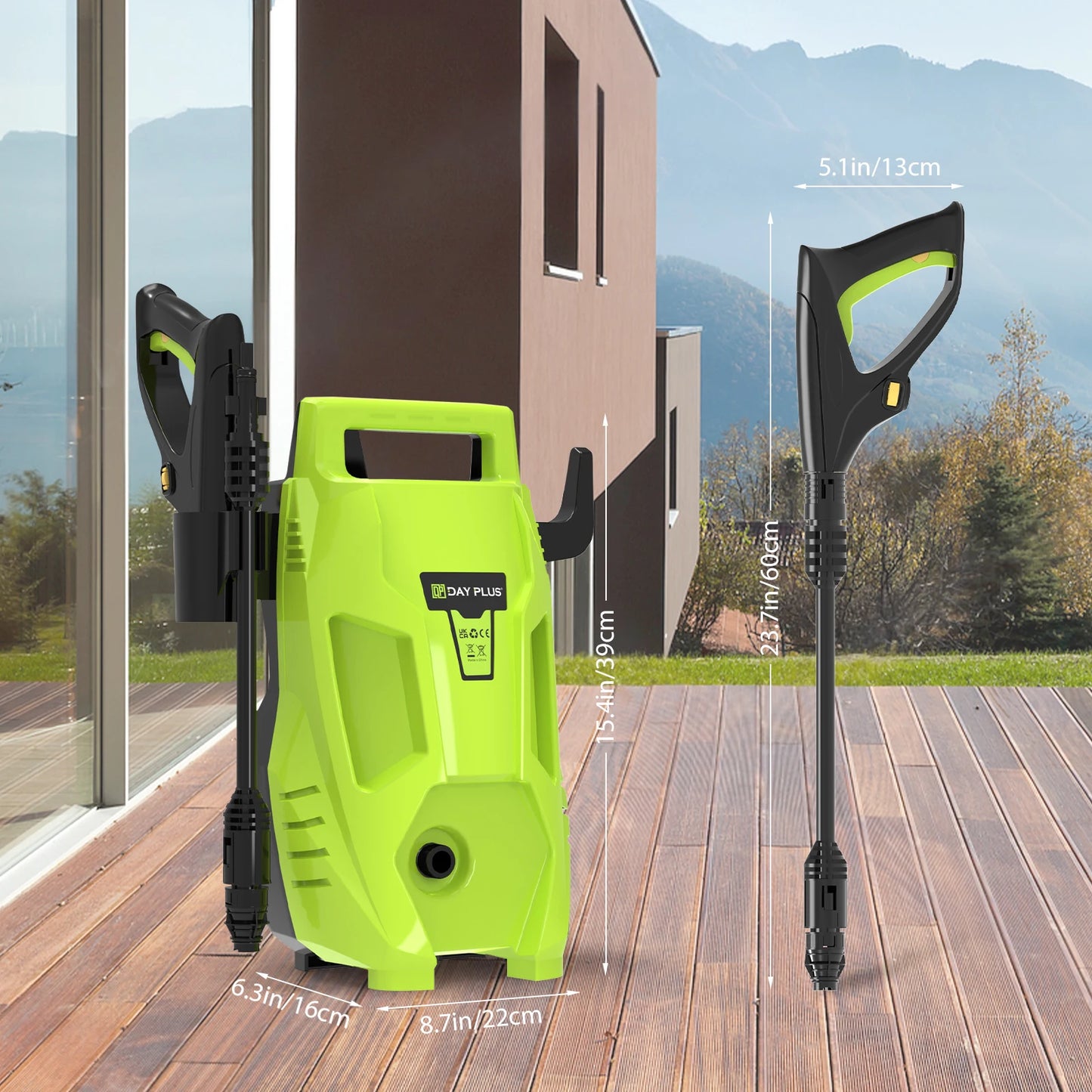 High Pressure Portable Electric Jet Washer for Cars, Garden and Home Patio