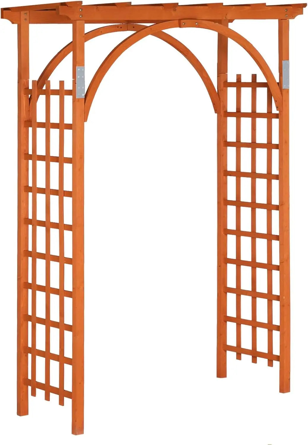 85in Wooden Arbor, Wedding Arch for Ceremony, Wood Trellis for Plant Climbing, Christmas Decor Pergola for Garden Backyard