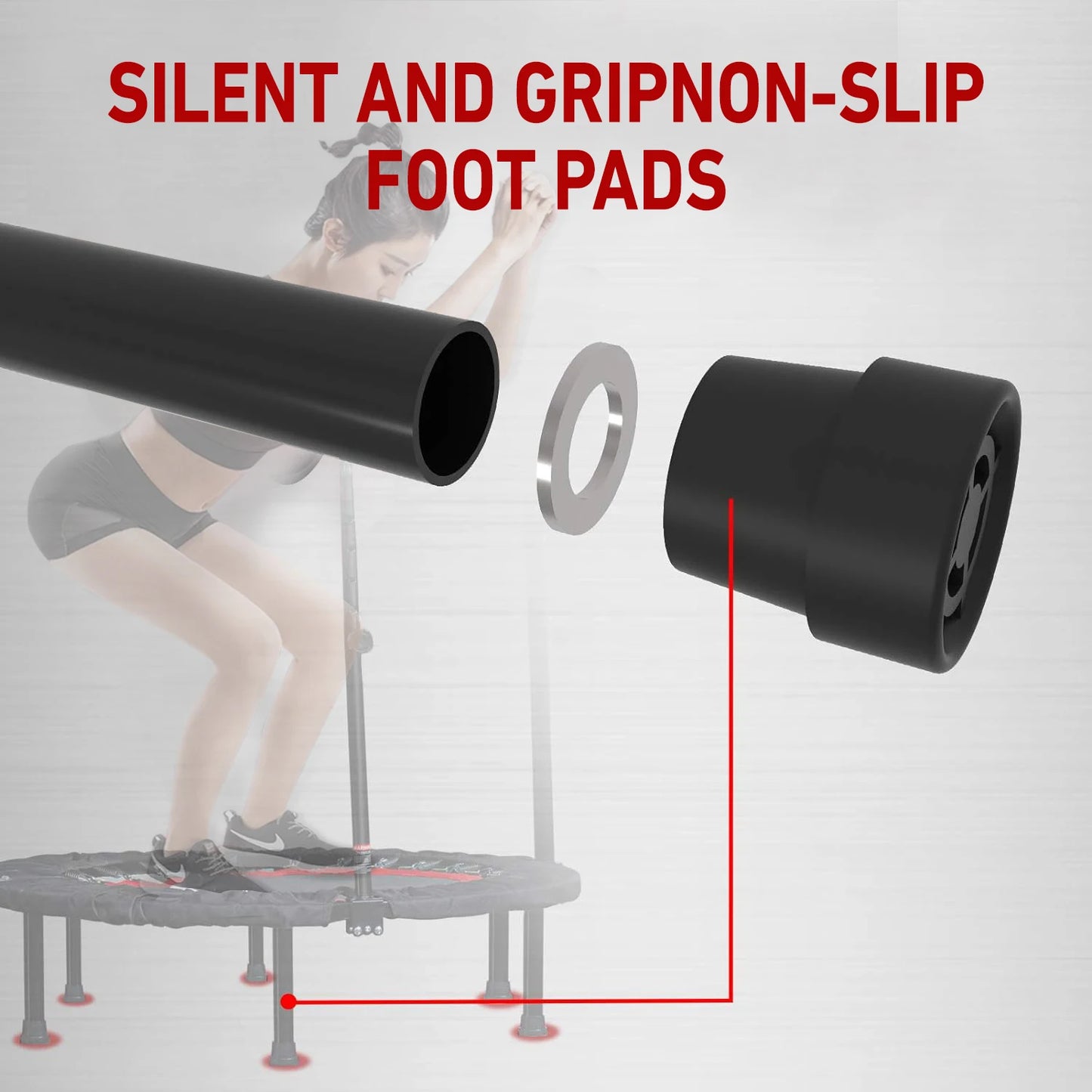 folding trampoline mini fitness with handle