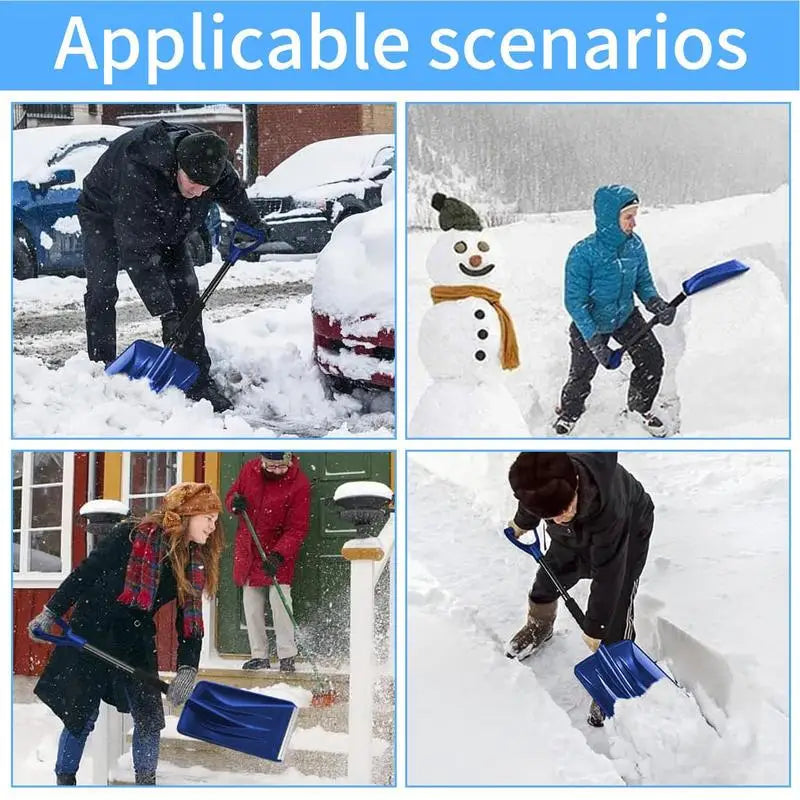 Snow Shovel Snow Scoop Shovel With Ergonomic D-shaped Handle