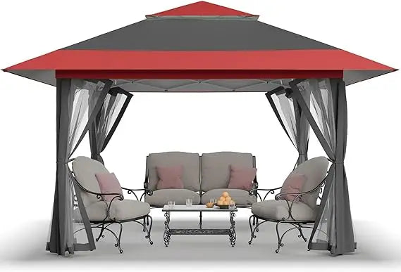 13x13 Pop Up Outdoor Gazebo, Canopy Tent for Backyard & Patio