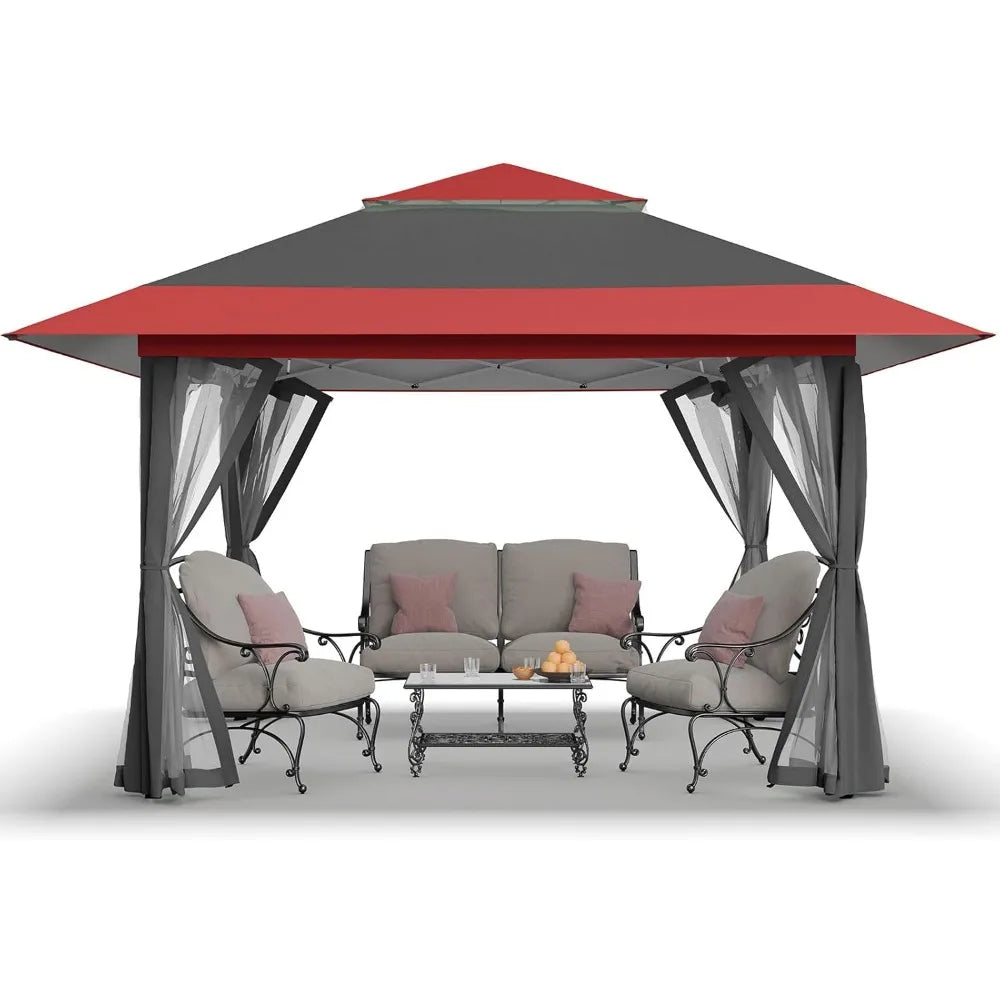 13x13 Pop Up Outdoor Gazebo, Canopy Tent for Backyard & Patio