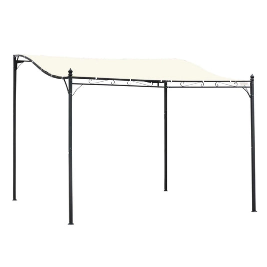 10' X 10' Steel Outdoor Pergola Gazebo Patio Canopy for Backyard, Deck and Garden